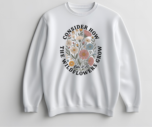 Consider How the Wildflowers Grow Print